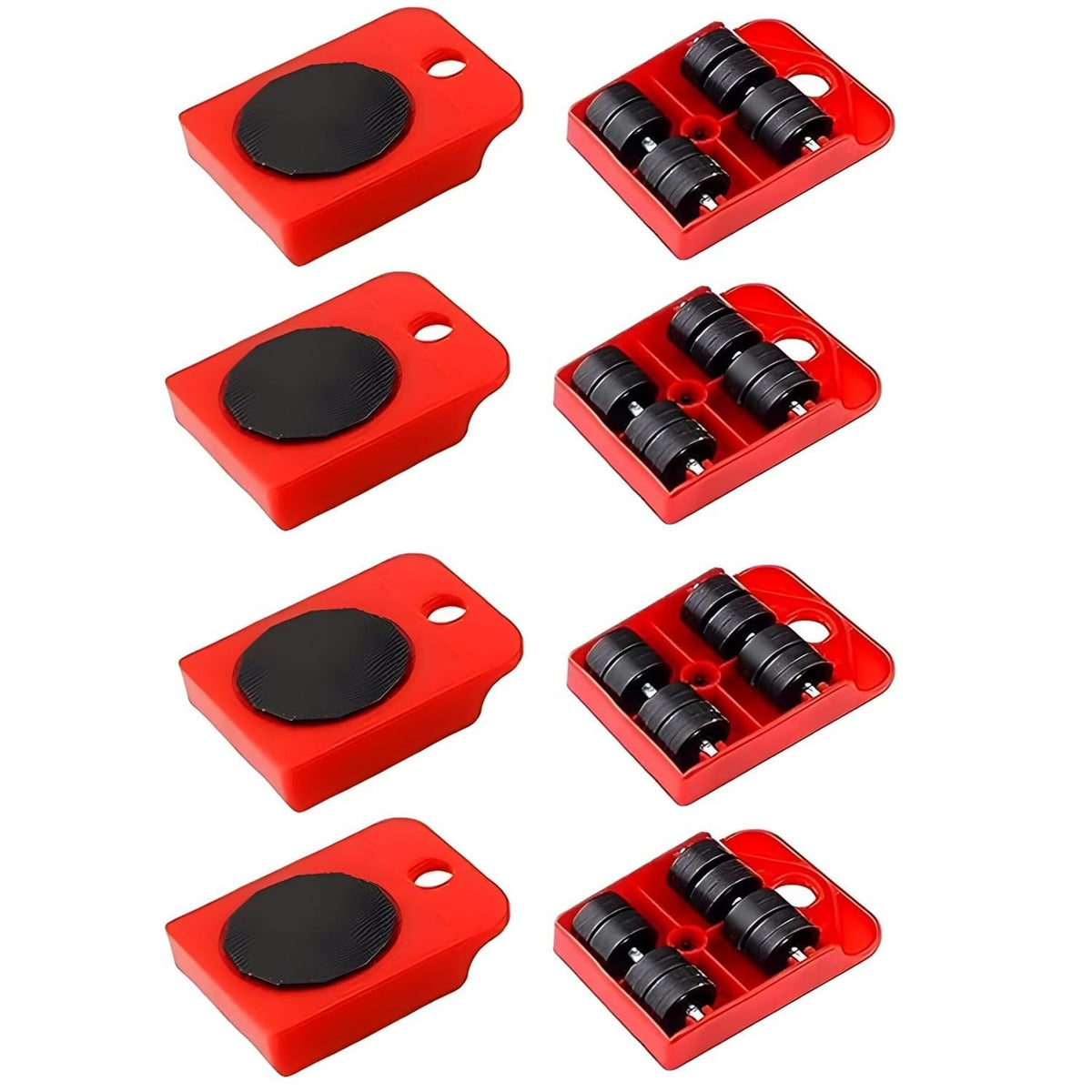 Furniture Lifting Moving Wheel - Heavy Duty Pads Easy and Safe Moving Slider Tools for Shifting Washing Machines, Fridge, Sofa and Wardrobes | Max Load 150KG/331LBS Only Wheel Pad, Pack of 4 GenzVybs